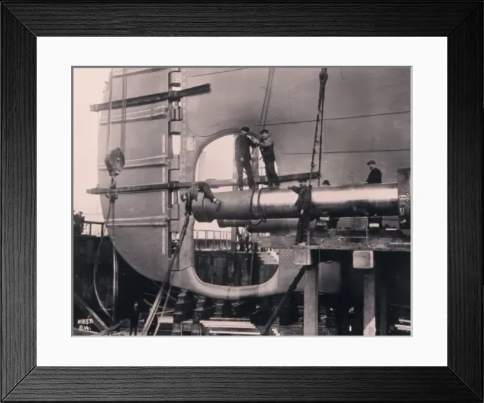 Framed Print : Titanic propeller shaft fitting Framed Print : Titanic propeller shaft fitting