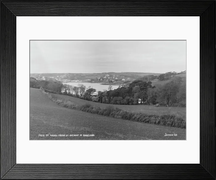 Framed Print : View of St. Mawes from St. Anthony in Roseland Framed Print : View of St. Mawes from St. Anthony in Roseland