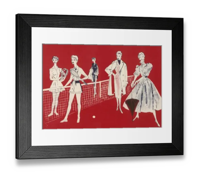 Framed Print : Summer fashions for 1954 Framed Print : Summer fashions for 1954