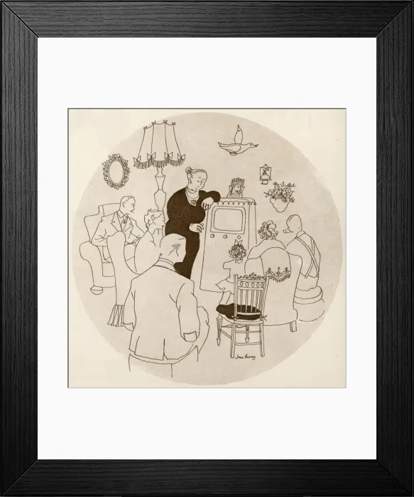 Framed Print : Television, 1954 Framed Print : Television, 1954