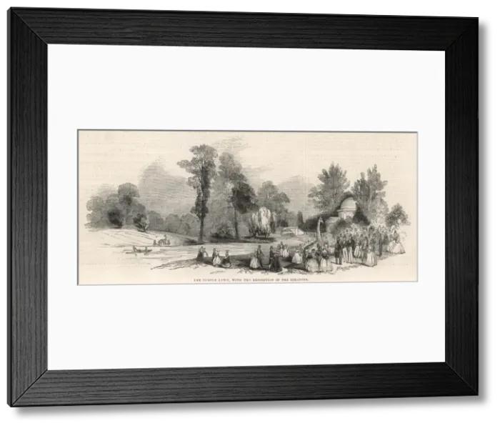 Framed Print : The Temple Lawn, Chiswick House Framed Print : The Temple Lawn, Chiswick House