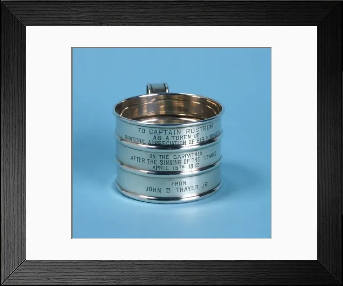 Framed Print : Captain Rostron silver cup Framed Print : Captain Rostron silver cup