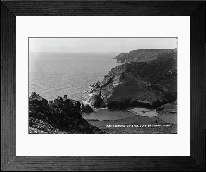 Framed Print : Soar Mill Cove, Bolt Head Framed Print : Soar Mill Cove, Bolt Head
