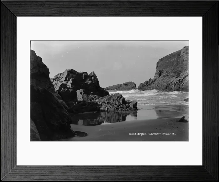 Framed Print : Rocky Shoreline at Plemont, Jersey Framed Print : Rocky Shoreline at Plemont, Jersey