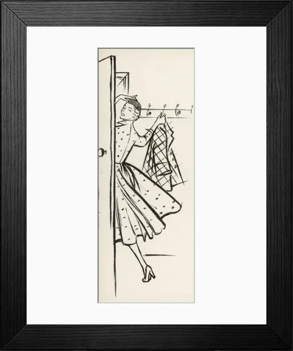 Framed Print : Leaving the room with finesse Framed Print : Leaving the room with finesse