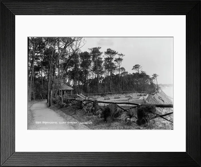 Framed Print : Branksome Cliff Garden Framed Print : Branksome Cliff Garden