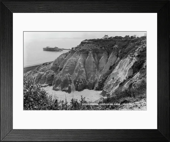 Framed Print : Honeycombe Chine, Boscombe Framed Print : Honeycombe Chine, Boscombe