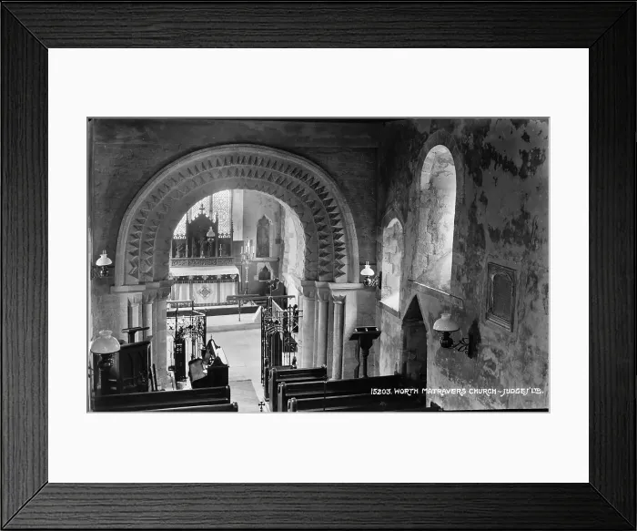 Framed Print : Interior of Worth Matravers Church Framed Print : Interior of Worth Matravers Church