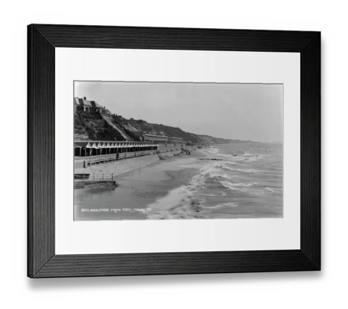 Framed Print : Boscombe Beach View from the Pier Framed Print : Boscombe Beach View from the Pier