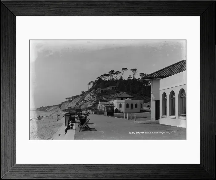 Framed Print : Branksome Chine Seaside View Framed Print : Branksome Chine Seaside View