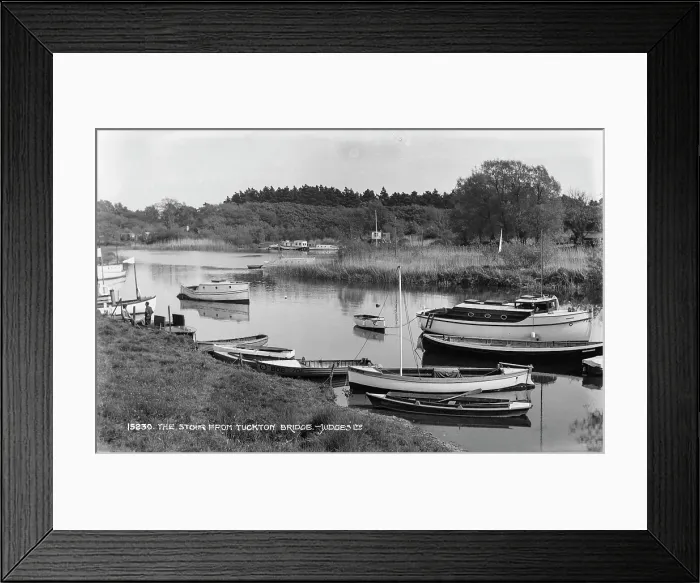 Framed Print : The Stour from Tuckton Bridge Framed Print : The Stour from Tuckton Bridge
