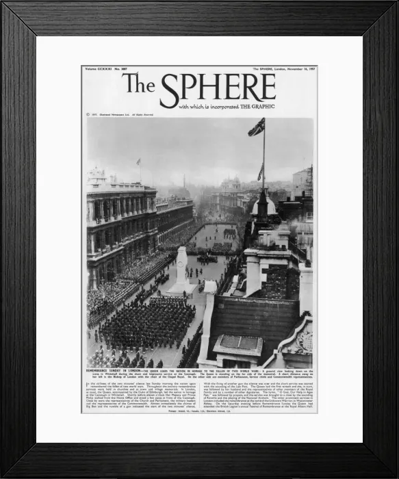 Framed Print : Rememberance Sunday in London, 1957 Framed Print : Rememberance Sunday in London, 1957