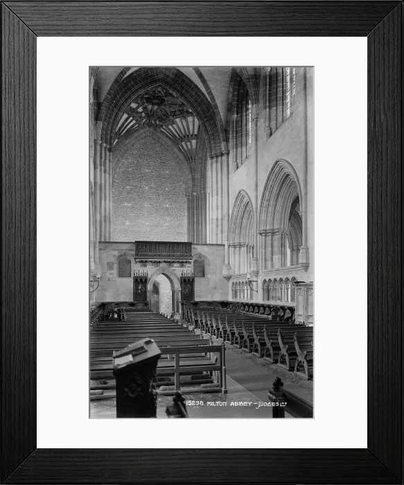 Framed Print : Interior of Milton Abbey