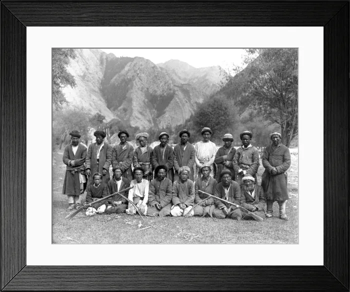 Framed Print : Group of local men, Kashgar, western China Framed Print : Group of local men, Kashgar, western China