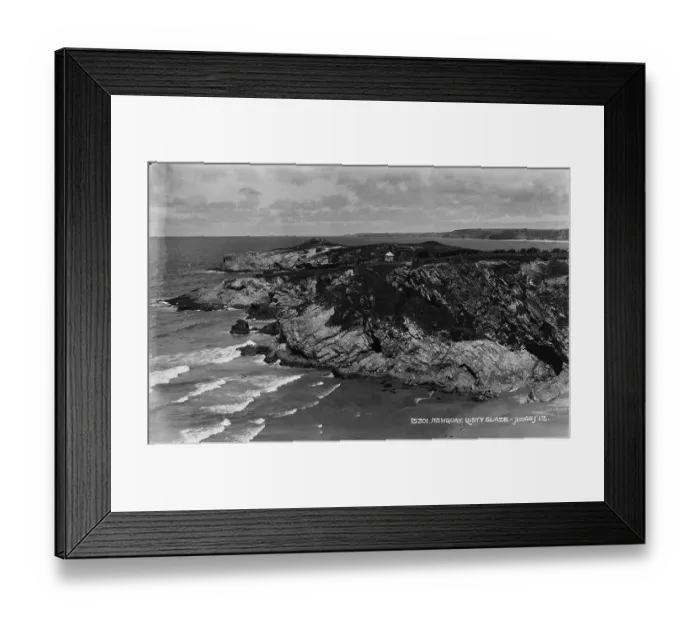 Framed Print : Coastal View at Lusty Glaze Framed Print : Coastal View at Lusty Glaze