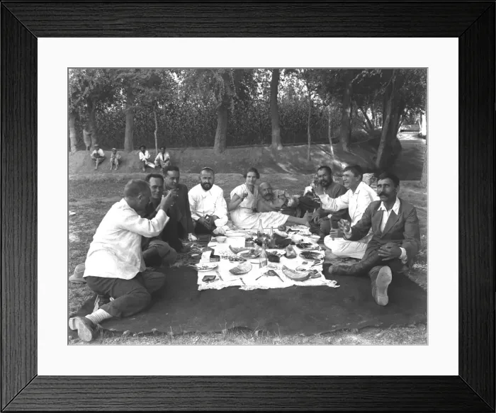 Framed Print : Picnic in Iran Framed Print : Picnic in Iran