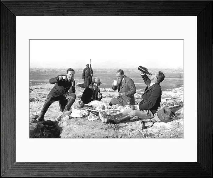 Framed Print : Drinking at a picnic - possibly in Iran Framed Print : Drinking at a picnic - possibly in Iran