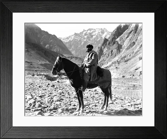 Framed Print : Southern China - Local Man on horseback Framed Print : Southern China - Local Man on horseback