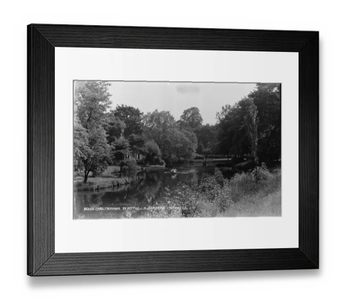Framed Print : Rowing in Pittville Gardens Framed Print : Rowing in Pittville Gardens
