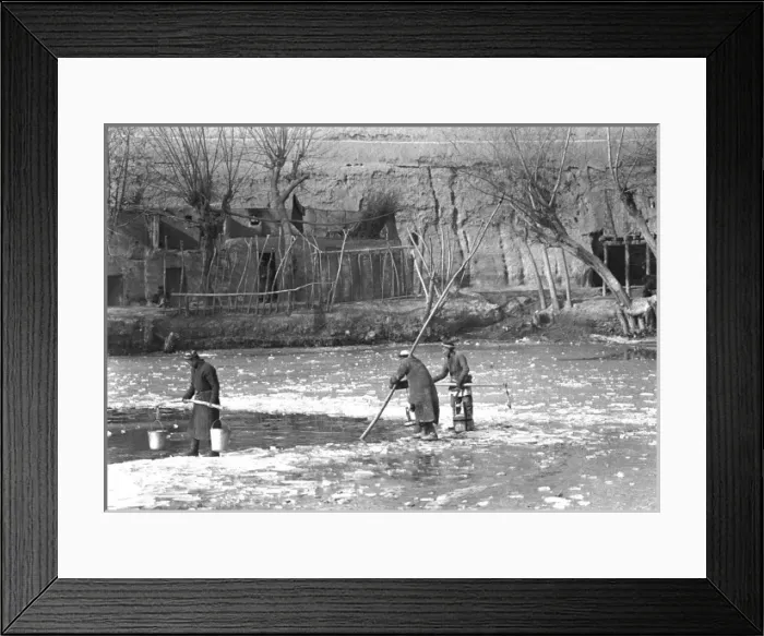 Framed Print : Collecting water in Kashgar, western China Framed Print : Collecting water in Kashgar, western China