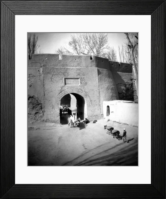 Framed Print : Kashgar - Entrance to a walled village Framed Print : Kashgar - Entrance to a walled village
