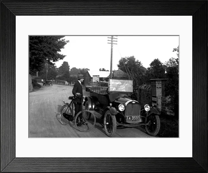Framed Print : Stopping for a chat at the roadside - Somerset Framed Print : Stopping for a chat at the roadside - Somerset