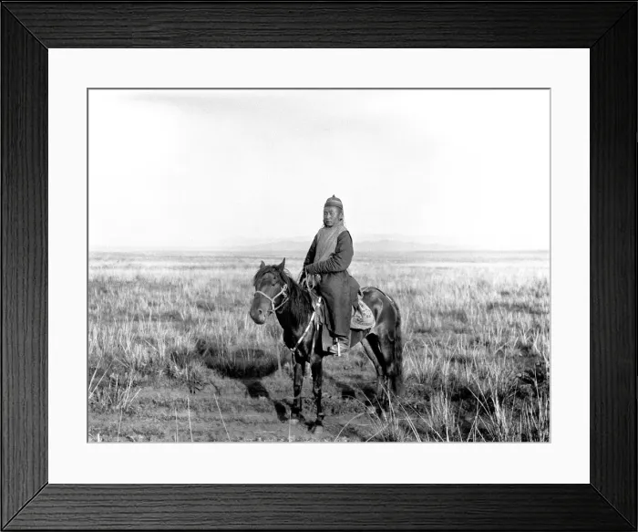 Framed Print : Horse and rider, Kashgar, western China Framed Print : Horse and rider, Kashgar, western China