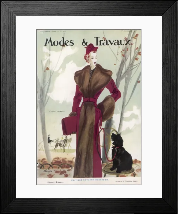Framed Print : Chanel Outdoor Jacket Framed Print : Chanel Outdoor Jacket