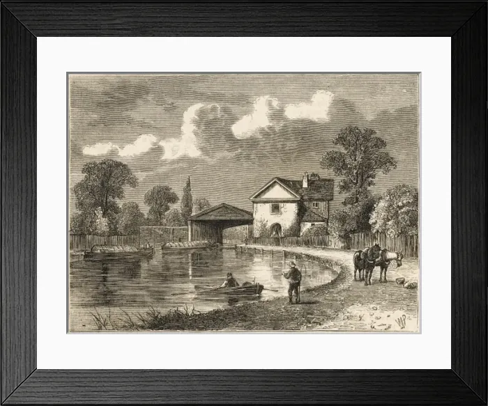 Framed Print : Paddington Canal Framed Print : Paddington Canal