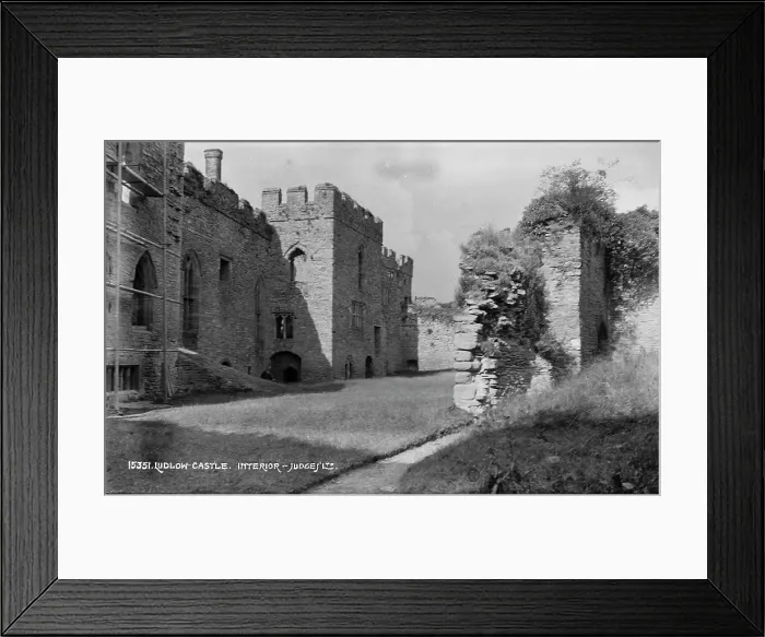 Framed Print : Interior of Ludlow Castle Framed Print : Interior of Ludlow Castle
