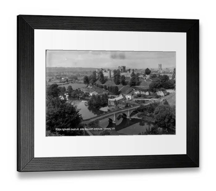 Framed Print : Ludlow Castle and Dinham Bridge Framed Print : Ludlow Castle and Dinham Bridge