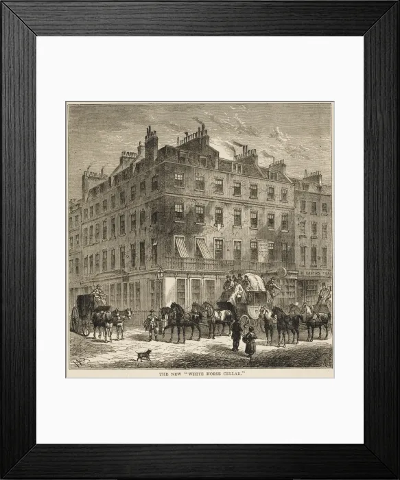 Framed Print : White Horse Cellar Framed Print : White Horse Cellar