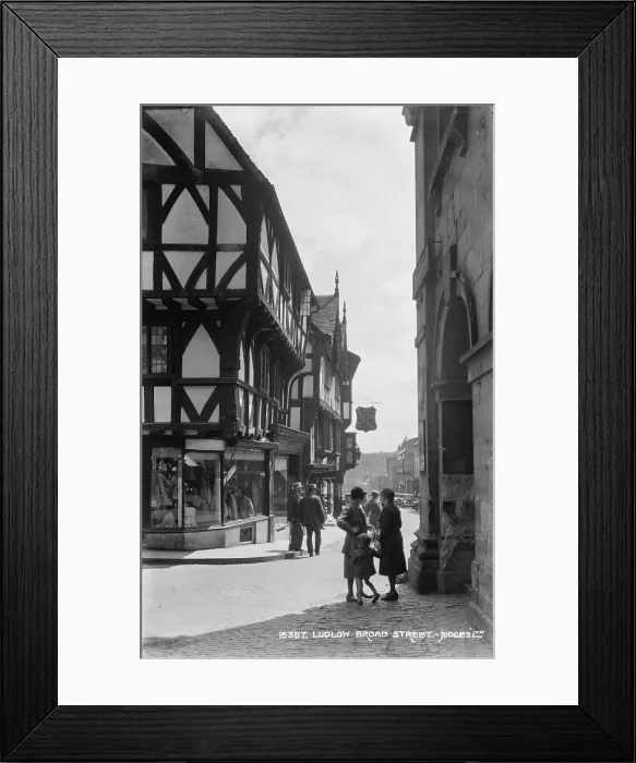 Framed Print : Ludlow Broad Street Framed Print : Ludlow Broad Street