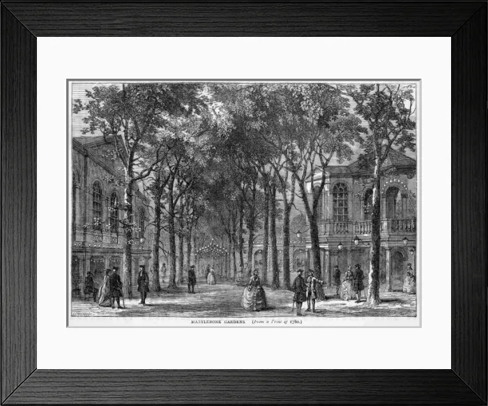 Framed Print : Marylebone Cgardens Framed Print : Marylebone Cgardens