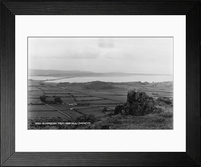 Framed Print : View of Ulverston from Hoad Hill Framed Print : View of Ulverston from Hoad Hill