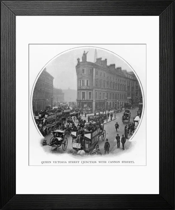 Framed Print : Queen Victoria Street Framed Print : Queen Victoria Street