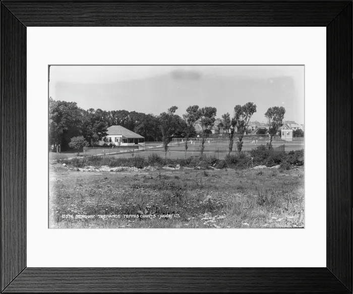 Framed Print : Trenance Tennis Courts Framed Print : Trenance Tennis Courts