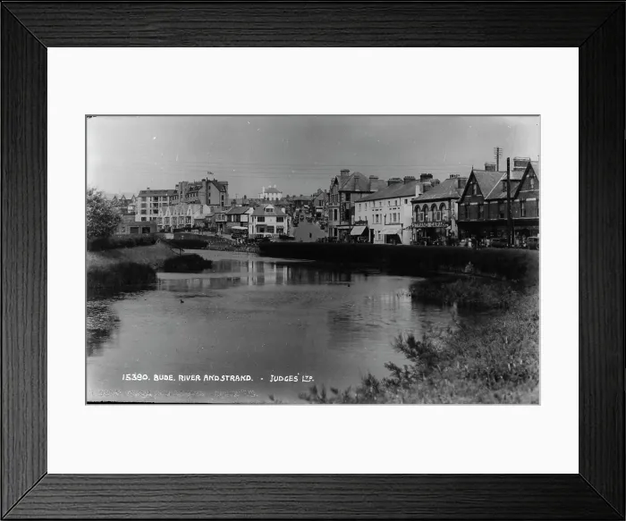Framed Print : Bude River and Strand Framed Print : Bude River and Strand