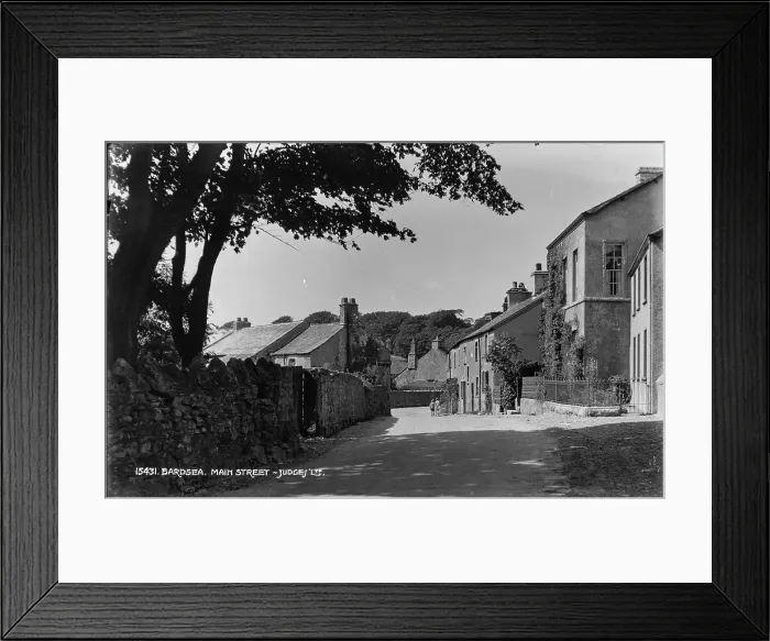 Framed Print : Main Street in Bardsea Framed Print : Main Street in Bardsea