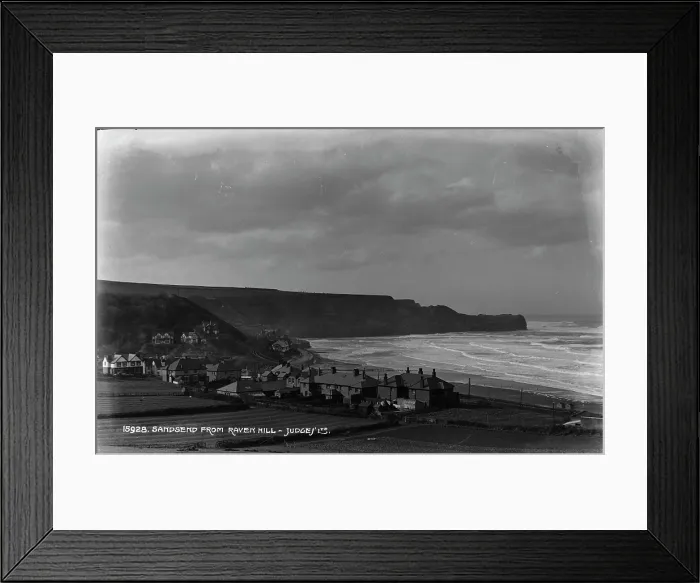 Framed Print : Sandsend from Raven Hill Framed Print : Sandsend from Raven Hill