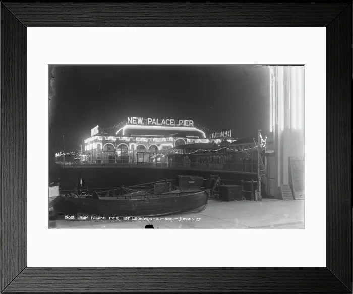 Framed Print : New Palace Pier at Night Framed Print : New Palace Pier at Night