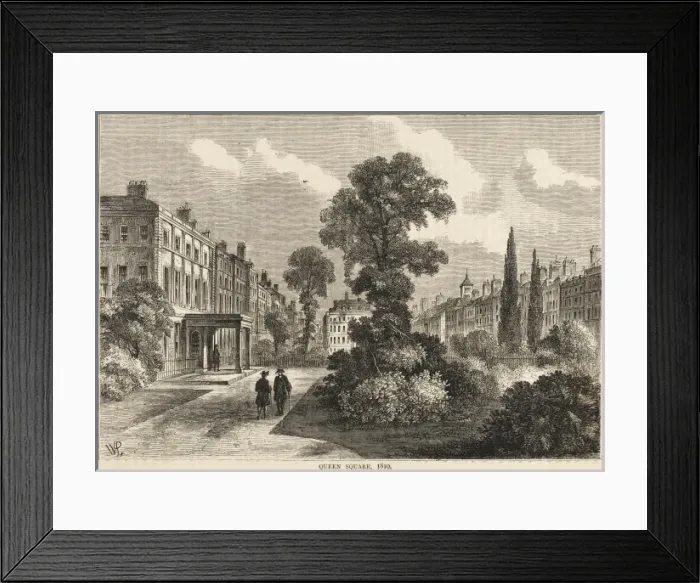 Framed Print : Queen Square 1810 Framed Print : Queen Square 1810