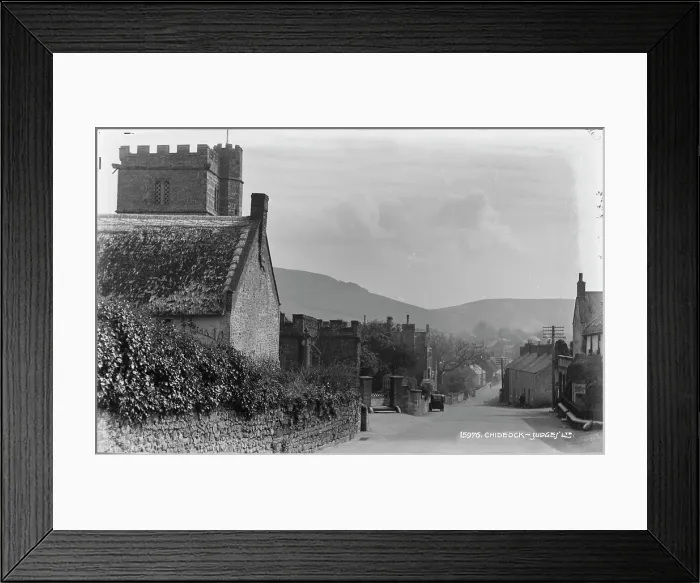 Framed Print : Chideock Village Scene Framed Print : Chideock Village Scene