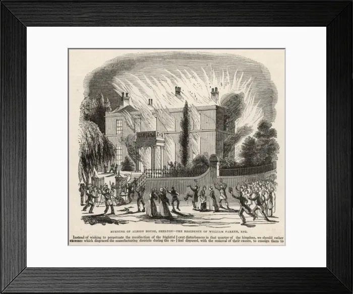 Framed Print : Chartist Unrest / 1842 Framed Print : Chartist Unrest / 1842