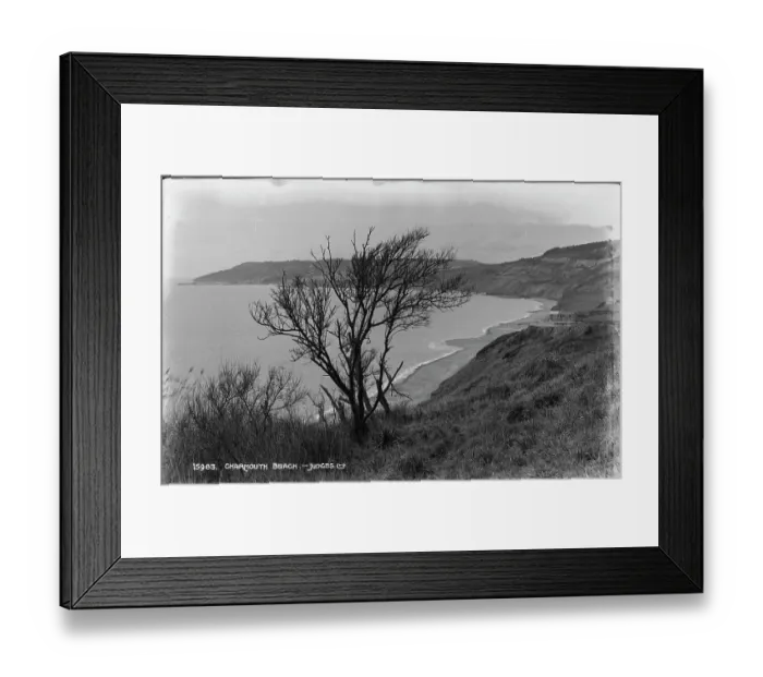 Framed Print : Charmouth Beach View Framed Print : Charmouth Beach View