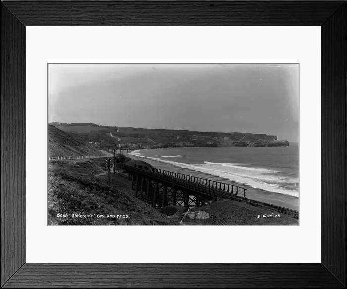 Framed Print : Sandsend Bay and Ness Framed Print : Sandsend Bay and Ness