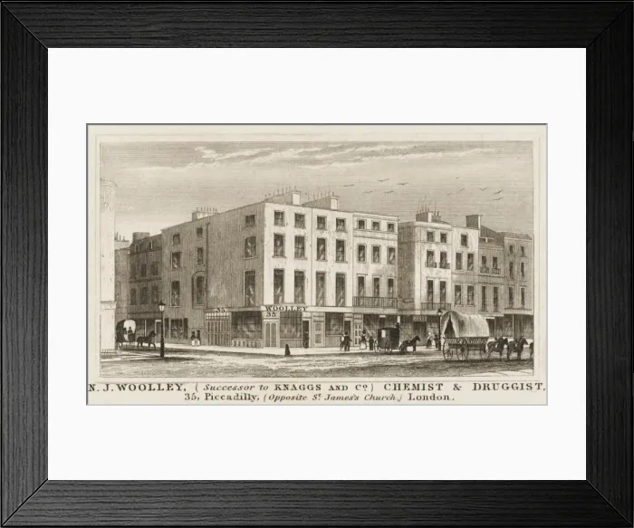Framed Print : Piccadilly Shops Framed Print : Piccadilly Shops