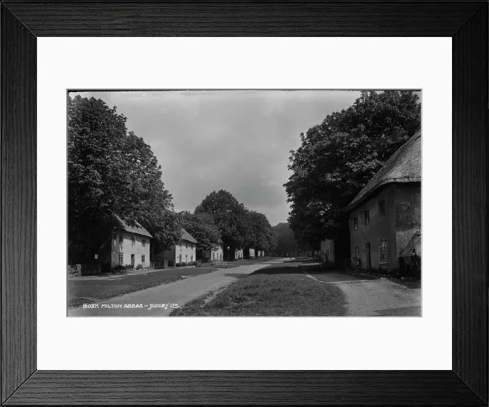 Framed Print : A Quiet Street in Milton Abbas