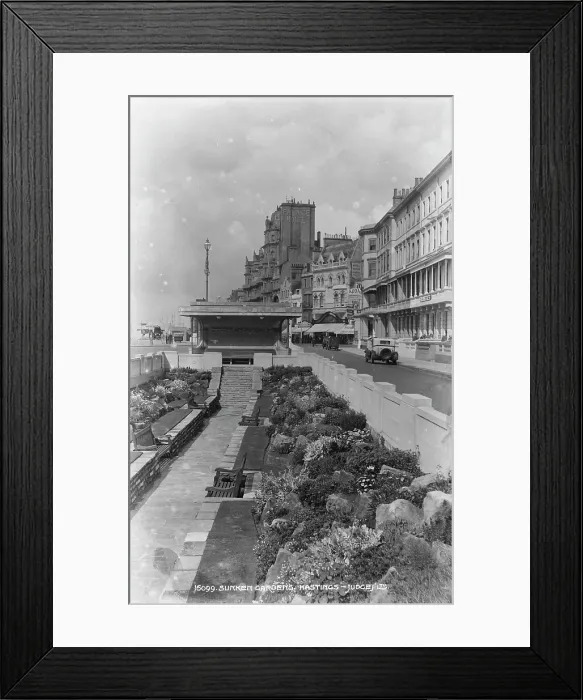 Framed Print : Sunken Gardens in Hastings