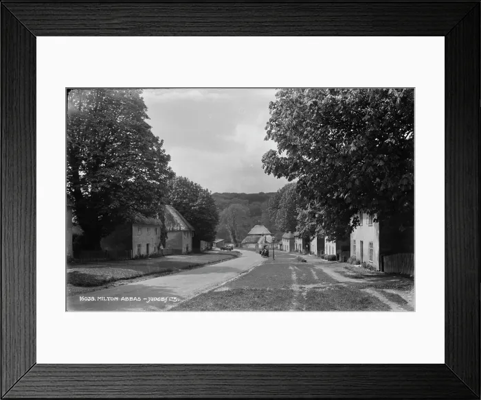 Framed Print : A Quiet Street in Milton Abbas Framed Print : A Quiet Street in Milton Abbas